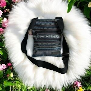 Dakine Jive Crossbody Bag Multicolored Canvas Hobo Shoulder Purse NWOT